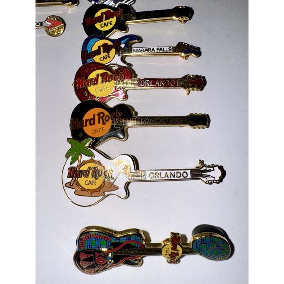 LOT 25 HARD ROCK CAFE Pins Staff Girls Guitar Holiday Anniversary US WORLDWIDE - Picture 6 of 16